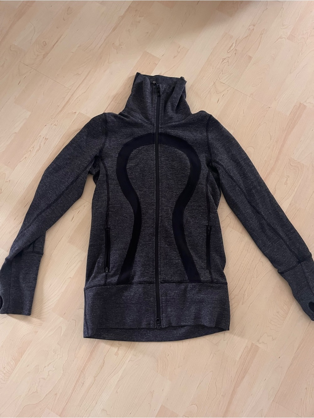 Lululemon Charcoal Grey Women's Full-Zip Hooded Jacket